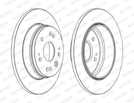 Тормозной диск FERODO DDF1540C