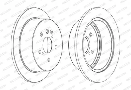 Тормозной диск FERODO DDF1545C
