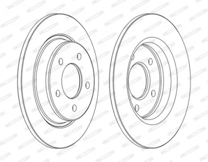 Тормозной диск FERODO DDF1546C
