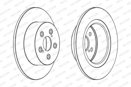 Тормозной диск FERODO DDF1556C