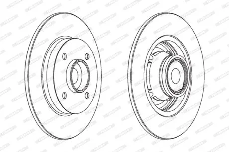 Тормозной диск FERODO DDF1560-1