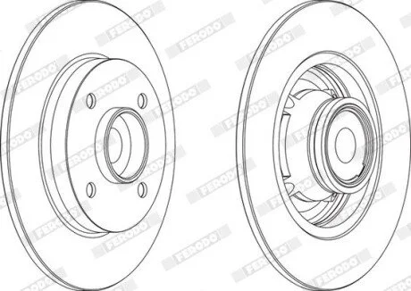 Диск тормозной FERODO DDF1560 (фото 1)