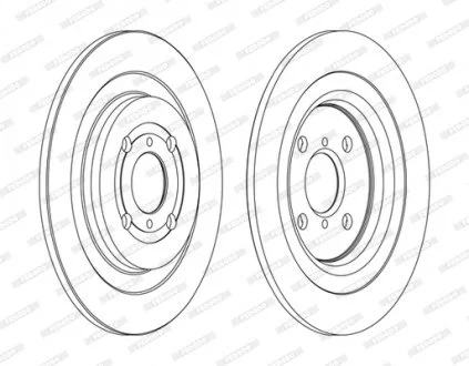 Гальмівний диск FERODO DDF1588C