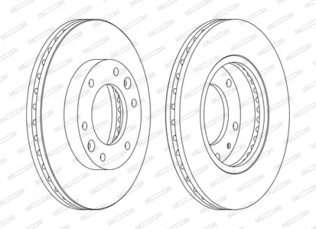Тормозной диск FERODO DDF1612C