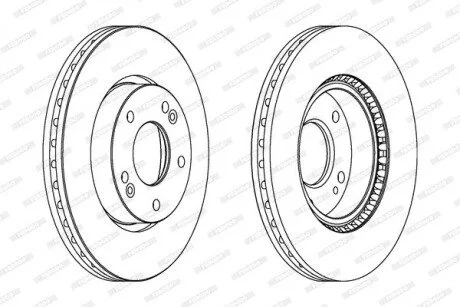Тормозной диск FERODO DDF1619C