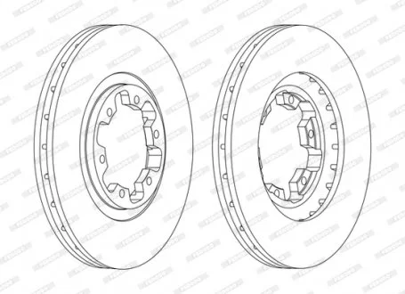 Гальмівний диск FERODO DDF1626C