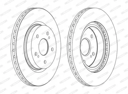 Гальмівний диск FERODO DDF1635C