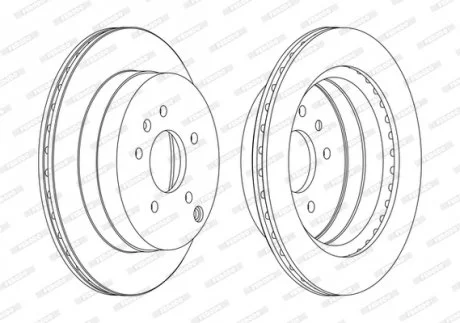 Тормозной диск FERODO DDF1660C (фото 1)