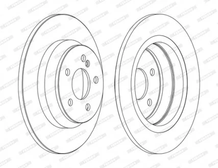 Тормозной диск FERODO DDF1675C