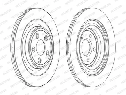Тормозной диск FERODO DDF1703C