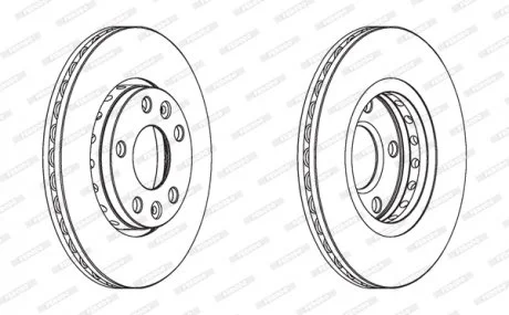 Тормозной диск FERODO DDF1728C