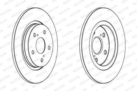 Тормозной диск FERODO DDF1755C