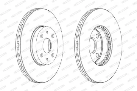 Гальмівний диск FERODO DDF1780C