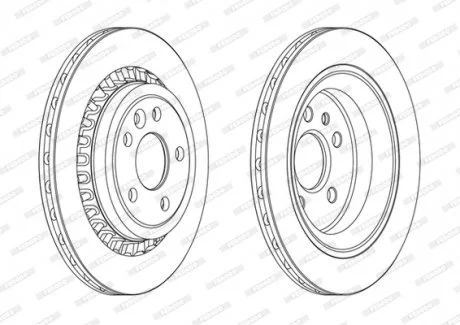 Тормозной диск FERODO DDF1802C