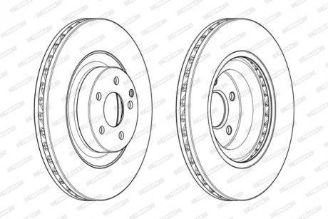 Гальмівний диск FERODO DDF1905C-1
