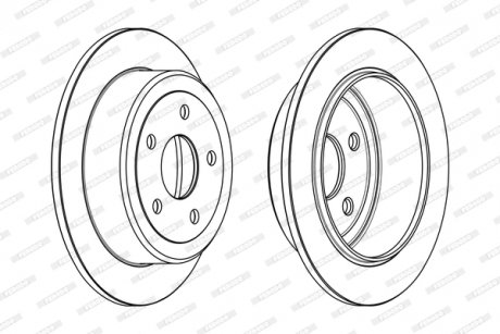 Гальмівний диск FERODO DDF1958C (фото 1)