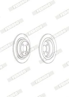 Тормозной диск FERODO DDF2124C (фото 1)
