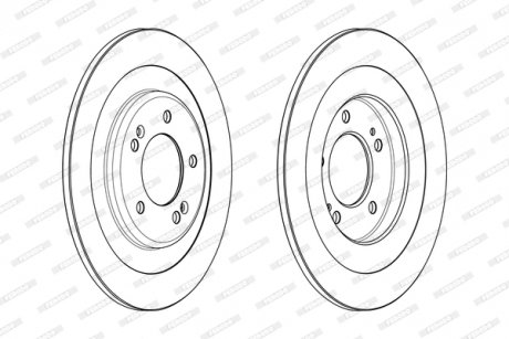 Гальмівний диск FERODO DDF2201C (фото 1)