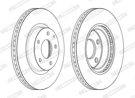 Диск тормозной FERODO DDF2465C