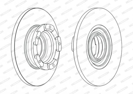 Гальмівний диск FERODO DDF2471 (фото 1)