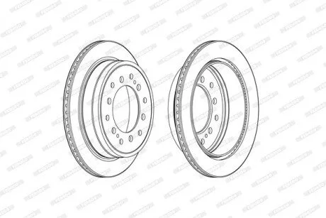 Диск тормозной FERODO DDF2505C