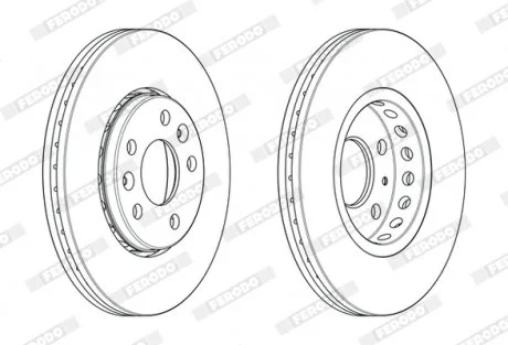Диск гальмівний FERODO DDF2507C