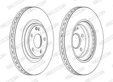 Диск тормозной FERODO DDF2545C