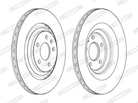Диск тормозной FERODO DDF2546C