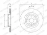 Диск гальмівний (задній) Land Rover Discovery Sport 14-/ Range Rover Velar 17- (325x20) PRO+ FERODO DDF2996C (фото 3)