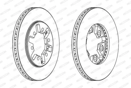 Диск тормозной FERODO DDF626