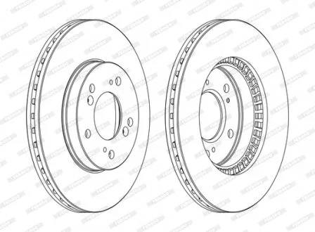 Тормозной диск FERODO DDF829C