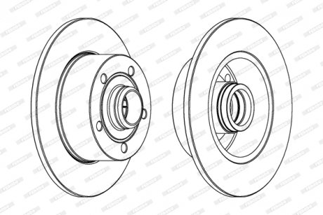 Гальмівний диск FERODO DDF830C-1