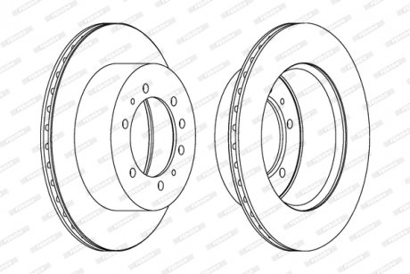 Тормозной диск FERODO DDF976-1