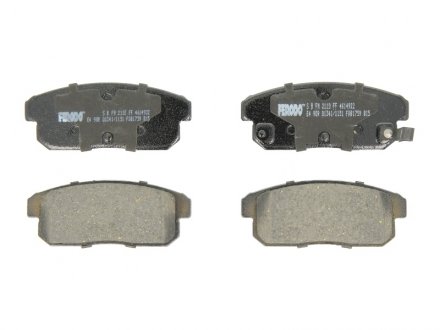 Комплект тормозных колодок, дисковый тормоз FERODO FDB1759 (фото 1)