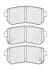 Комплект гальмівних колодок задн, HYUNDAI I30, TUCSON, TUCSON/SUV, KIA SPORTAGE IV 1.4-2.4 10.07- FERODO FDB4771 (фото 2)