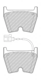 Тормозные колодки, дисковые FERODO FDB5023