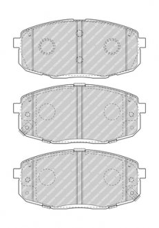 Тормозные колодки, дисковые FERODO FDB5038