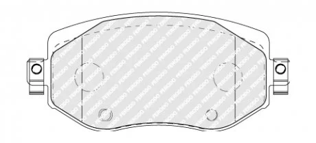 Тормозные колодки, дисковые FERODO FDB5104
