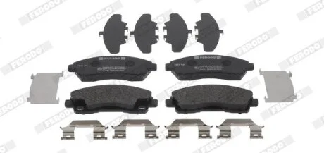 Комплект гальмівних колодок передн, MITSUBISHI CANTER (FB7, FB8, FE7, FE8) VII, CANTER (FE5, FE6) VI 3.0/3.0D 10.01- FERODO FDB5243 (фото 1)