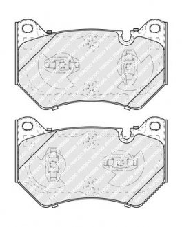 Колодки гальмівні (передні) Audi Q5 19- (Brembo) FERODO FDB5291