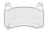 Колодки гальмівні (передні) Tesla Model 3 17-/ Model Y 19- (Brembo) Q+ FERODO FDB5327 (фото 2)