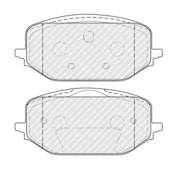 Колодки гальмівні дискові (комплект 4 шт) FERODO FDB5337 (фото 1)