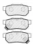 Колодки гальмівні (задні) Honda Civic V/VI 91-01/CRX II/Prelude III 87-92/Rover 93-05 FERODO FDB5341 (фото 2)