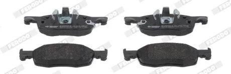 Комплект гальмівних колодок передн, TOYOTA AYGO X, YARIS 1.0/1.5/1.5H 02.20- FERODO FDB5347 (фото 1)