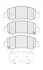 Колодки гальмівні (передні) Mitsubishi Eclipce Cross 1.5 T-Mivec 4WD 17- FERODO FDB5386 (фото 2)