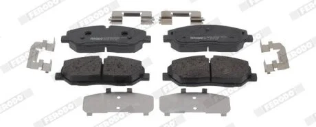 Комплект гальмівних колодок передн, HYUNDAI H350 2.5D 04.15- FERODO FDB5403