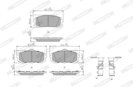 Колодки тормозные (передние) Hyundai Elantra 20-/Sonata VIII/Kia Optima V 19- FERODO FDB5424 (фото 1)