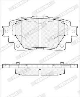 Тормозные колодки FERODO FDB5470