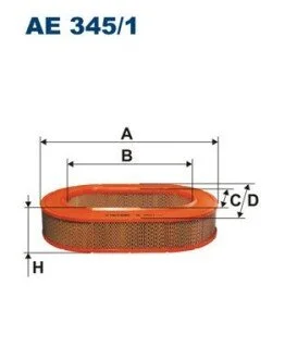 Фільтр повітря FILTRON AE 345/1