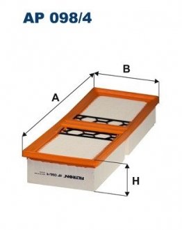 Фільтр повітря FILTRON AP0984